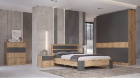 ЛЕНОРА Спальный гарнитур (модульный) графит в Добрянке - dobryanka.mebel24.online | фото