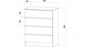 ЛЕНОРА Спальный гарнитур (модульный) графит в Добрянке - dobryanka.mebel24.online | фото 3