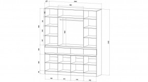 ЛЕНОРА Спальный гарнитур (модульный) графит в Добрянке - dobryanka.mebel24.online | фото 9
