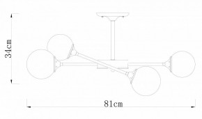 Люстра на штанге Arte Lamp Marco A2703PL-6SG в Добрянке - dobryanka.mebel24.online | фото 2