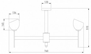 Люстра на штанге Eurosvet Arrista 60130/8 латунь Smart в Добрянке - dobryanka.mebel24.online | фото 2