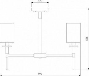 Люстра на штанге Eurosvet Brielle 60132/6 латунь в Добрянке - dobryanka.mebel24.online | фото 4