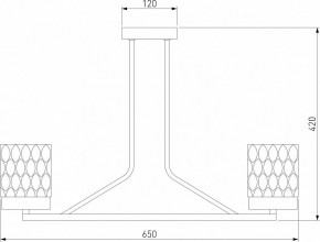 Люстра на штанге Eurosvet Calle 60127/6 латунь в Добрянке - dobryanka.mebel24.online | фото 4