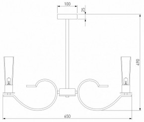 Люстра на штанге Eurosvet Rosher 60141/6 хром в Добрянке - dobryanka.mebel24.online | фото 2