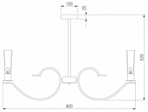 Люстра на штанге Eurosvet Rosher 60141/8 латунь в Добрянке - dobryanka.mebel24.online | фото 2