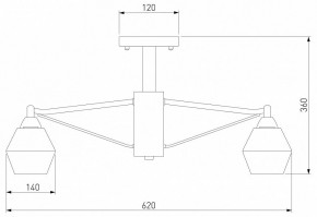 Люстра на штанге Eurosvet Takara 70135/5 кофе в Добрянке - dobryanka.mebel24.online | фото 2