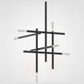 Люстра на штанге Imperiumloft Traverse Black TRAVERSE01 в Добрянке - dobryanka.mebel24.online | фото