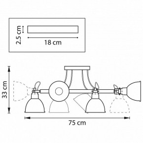 Люстра на штанге Lightstar Acrobata 761063 в Добрянке - dobryanka.mebel24.online | фото 2
