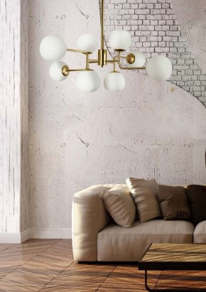 Люстра на штанге Maytoni Erich MOD221-PL-08-G в Добрянке - dobryanka.mebel24.online | фото 4