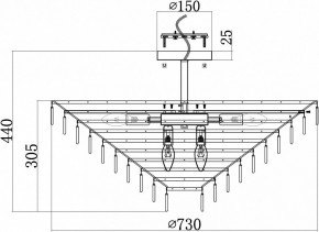 Люстра на штанге Maytoni Mazzo MOD130CL-14G в Добрянке - dobryanka.mebel24.online | фото 4