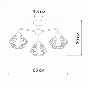Люстра на штанге Vitaluce V4258 V4258-0/3PL в Добрянке - dobryanka.mebel24.online | фото 2