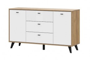 МИЛАН Спальня (Дуб Золотой/Белый матовый) в Добрянке - dobryanka.mebel24.online | фото 14