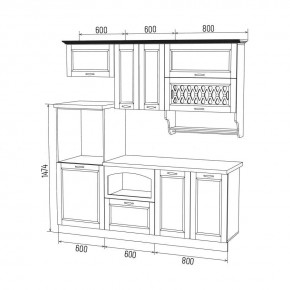 МИЛАНО Кухонный гарнитур 2,0 м Компоновка №3 в Добрянке - dobryanka.mebel24.online | фото 6