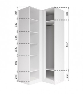 МОРИ МШУ 960.1 Шкаф угловой (графит) в Добрянке - dobryanka.mebel24.online | фото 4