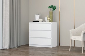 МС "Хилтон" Комод №2 800 (3 ящ.) белый текстурный в Добрянке - dobryanka.mebel24.online | фото
