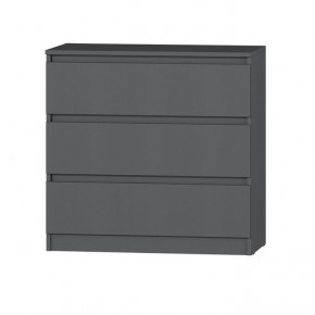 МС "Хилтон" Комод №2 800 (3 ящ.) графит в Добрянке - dobryanka.mebel24.online | фото 2