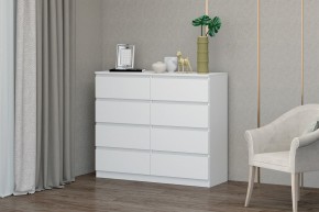 МС "Хилтон" Комод №3 1200 (8 ящ.) белый текстурный в Добрянке - dobryanka.mebel24.online | фото