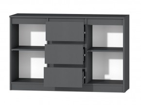 МС "Хилтон" Комод №4 1200 (графит) в Добрянке - dobryanka.mebel24.online | фото 3