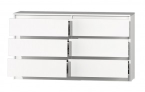 МС "Хилтон" Комод №5 1400 (6 ящ.) белый текстурный в Добрянке - dobryanka.mebel24.online | фото 3