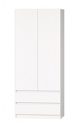 МС "Хилтон" Шкаф №3 900 (Белый текстурный) в Добрянке - dobryanka.mebel24.online | фото 2