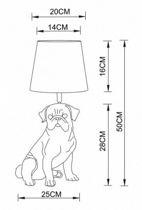 Настольная лампа декоративная Arte Lamp Bobby A1512LT-1WH в Добрянке - dobryanka.mebel24.online | фото 2