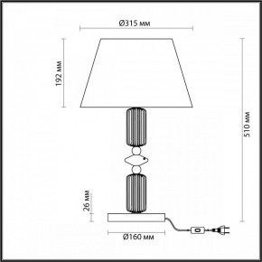 Настольная лампа декоративная Odeon Light Candy 4861/1TA в Добрянке - dobryanka.mebel24.online | фото 4