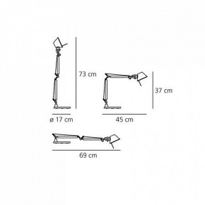 Настольная лампа офисная Artemide  A011830 в Добрянке - dobryanka.mebel24.online | фото 6