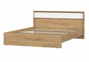НЕКСТ 1 Кровать двойная (1.6х2.0) Дуб Золотой/Белый в Добрянке - dobryanka.mebel24.online | фото