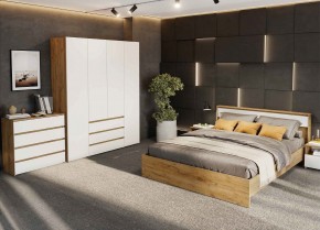 НЕКСТ 1 Спальня (Дуб Золотой/Белый) в Добрянке - dobryanka.mebel24.online | фото