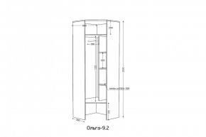 ОЛЬГА 9.2 Шкаф угловой с зеркалом в Добрянке - dobryanka.mebel24.online | фото 2