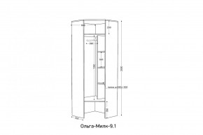 ОЛЬГА-МИЛК 9.1 Шкаф угловой без зеркала в Добрянке - dobryanka.mebel24.online | фото 2