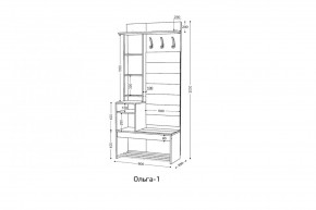 ОЛЬГА Прихожая (модульная) в Добрянке - dobryanka.mebel24.online | фото 3