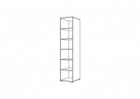 Пенал НЕНСИ (Крафт золотой/Белый глянец) в Добрянке - dobryanka.mebel24.online | фото 2
