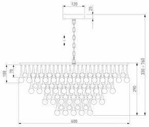Подвесная люстра Bogate-s Gutta 476/8 в Добрянке - dobryanka.mebel24.online | фото 5