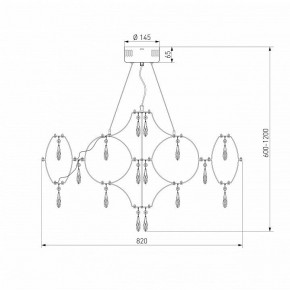 Подвесная люстра Bogate-s Tense 443/1 в Добрянке - dobryanka.mebel24.online | фото 7