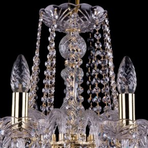 Подвесная люстра Bohemia Ivele Crystal 1402 1402/10/240/G/Leafs в Добрянке - dobryanka.mebel24.online | фото 4