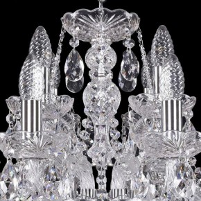 Подвесная люстра Bohemia Ivele Crystal 1411 1411/8+4/195/Ni в Добрянке - dobryanka.mebel24.online | фото 4
