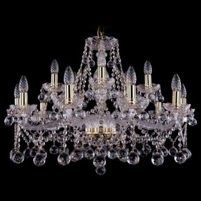 Подвесная люстра Bohemia Ivele Crystal 1413 1413/10+5/300/G/Balls в Добрянке - dobryanka.mebel24.online | фото