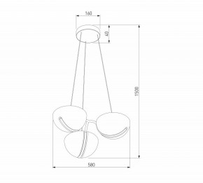 Подвесная люстра Eurosvet Emisfero 50083/3 LED золото в Добрянке - dobryanka.mebel24.online | фото 6