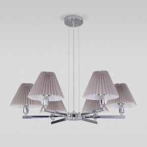 Подвесная люстра Eurosvet Peony 60136/6 хром/серый в Добрянке - dobryanka.mebel24.online | фото 4