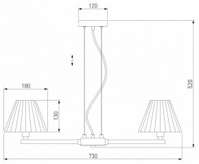 Подвесная люстра Eurosvet Peony 60136/6 хром/серый в Добрянке - dobryanka.mebel24.online | фото 5