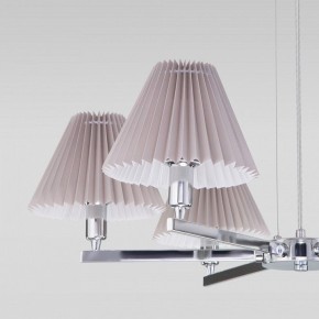 Подвесная люстра Eurosvet Peony 60136/6 хром/серый в Добрянке - dobryanka.mebel24.online | фото 6
