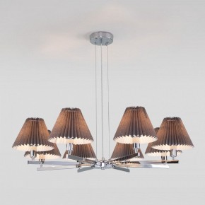 Подвесная люстра Eurosvet Peony 60136/8 хром/графит в Добрянке - dobryanka.mebel24.online | фото 4