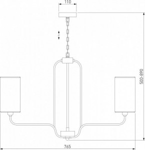 Подвесная люстра Eurosvet Purezza 60128/6 хром в Добрянке - dobryanka.mebel24.online | фото 4