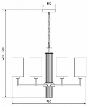 Подвесная люстра Eurosvet Soffio 60134/8 никель в Добрянке - dobryanka.mebel24.online | фото 5
