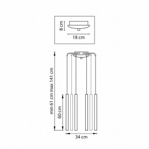 Подвесная люстра Lightstar Tubo L8T747343 в Добрянке - dobryanka.mebel24.online | фото 3