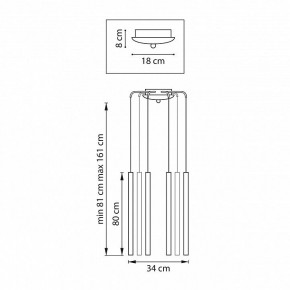Подвесная люстра Lightstar Tubo L8T747447 в Добрянке - dobryanka.mebel24.online | фото 3
