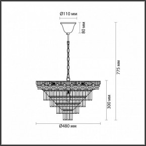 Подвесная люстра Lumion Esme 5233/8 в Добрянке - dobryanka.mebel24.online | фото 4