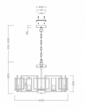 Подвесная люстра Maytoni Bowi H009PL-06G в Добрянке - dobryanka.mebel24.online | фото 4