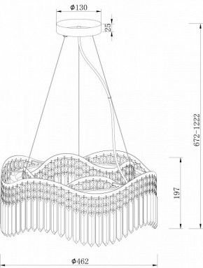 Подвесная люстра Maytoni Gracia DIA201PL-06G в Добрянке - dobryanka.mebel24.online | фото 3